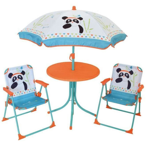 Fun-House Mobili da giardino panda nero per bambini