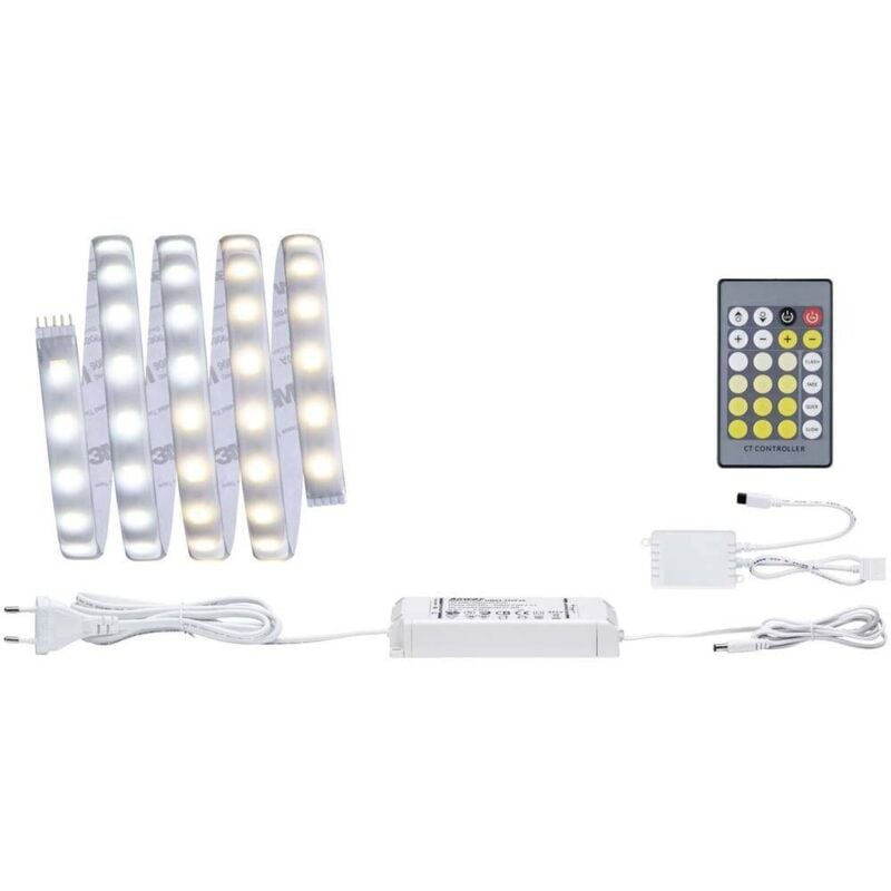 MaxLED Tunable White 70623 Ruban led (Base) avec connecteur mâle 24 v 1.5 m blanc chaud, blanc neutre, blanc l - Paulmann
