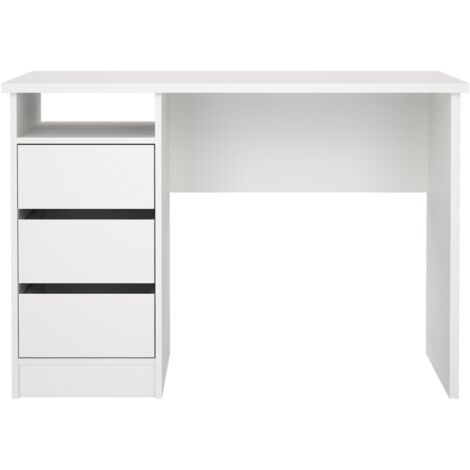 FunctionPlus Schreibtisch 3 Schubladen weiß.