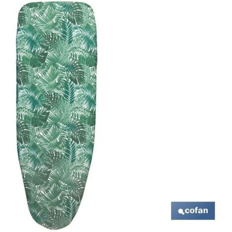 Funda acolchada para tabla de planchar 135 x 53 cm ramas verdes