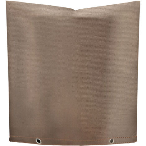 Funda aislante antirretorno  Tejido Oxford 420D y algodón  Resistente a las heladas e impermeable  Marrón café  61 x 61 cm