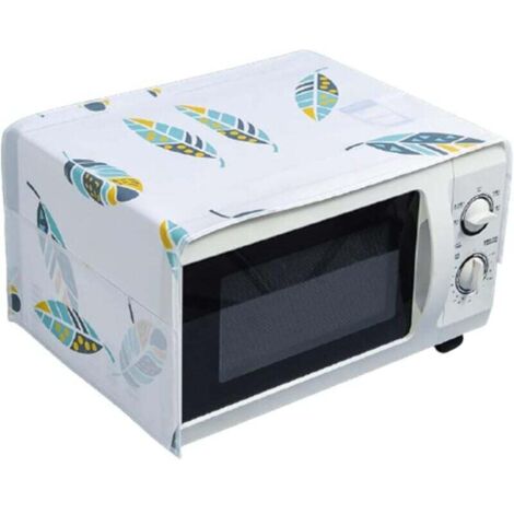 Funda antipolvo multifuncional para horno microondas KZQ, resistente a la grasa y con bolsillo, fácil de limpiar, 85 cm × 35 cm