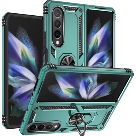FUNDA ARMOR PARA SAMSUNG GALAXY Z FOLD 4 MARCO VERDE CON ANILLA