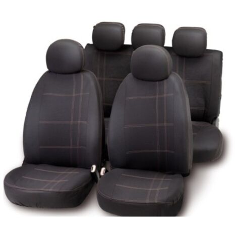 Funda asiento auto neg/gr embroidery bottari