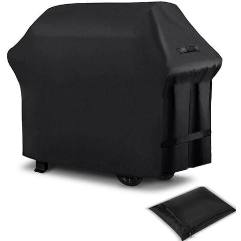 MEDIAWAVE STORE Funda Barbacoa Tela Impermeable 170X61X117 Negro Cierre Velcro