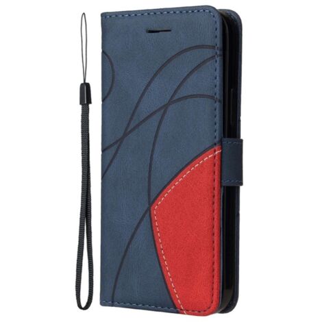 FUNDA CERRADA PARA OPPO 17 FUNDA SÓLIDA CON SOLAPA AZUL MARINO