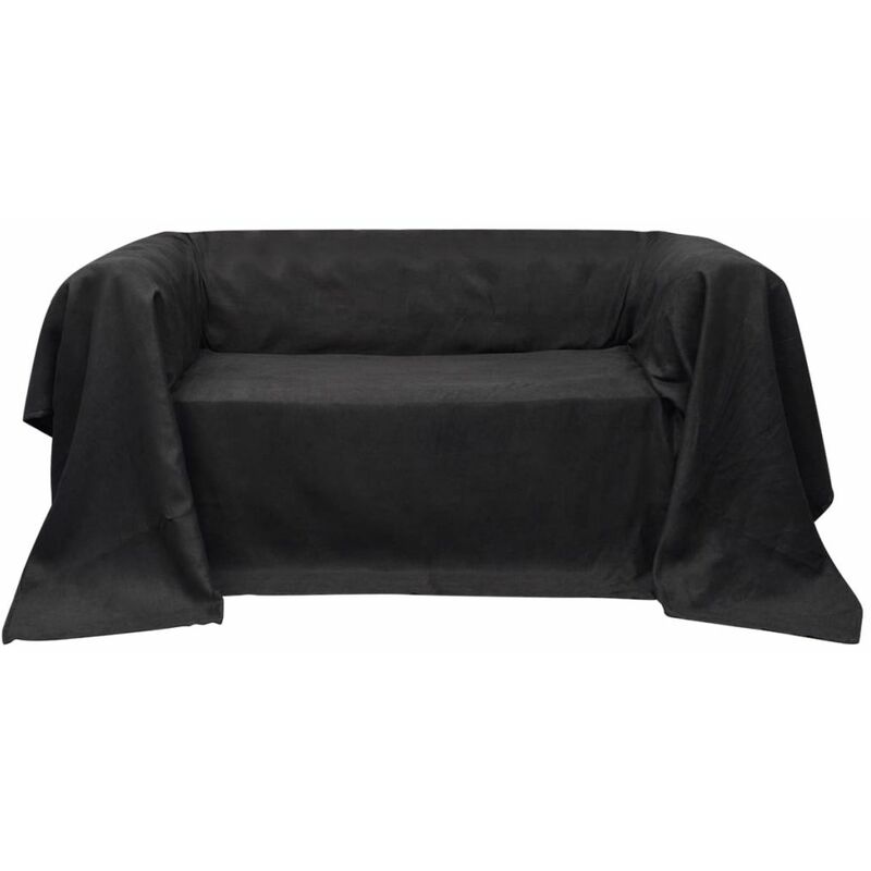 

Funda color antracita para sofa de micro-gamuza, 140 x 210 cm
