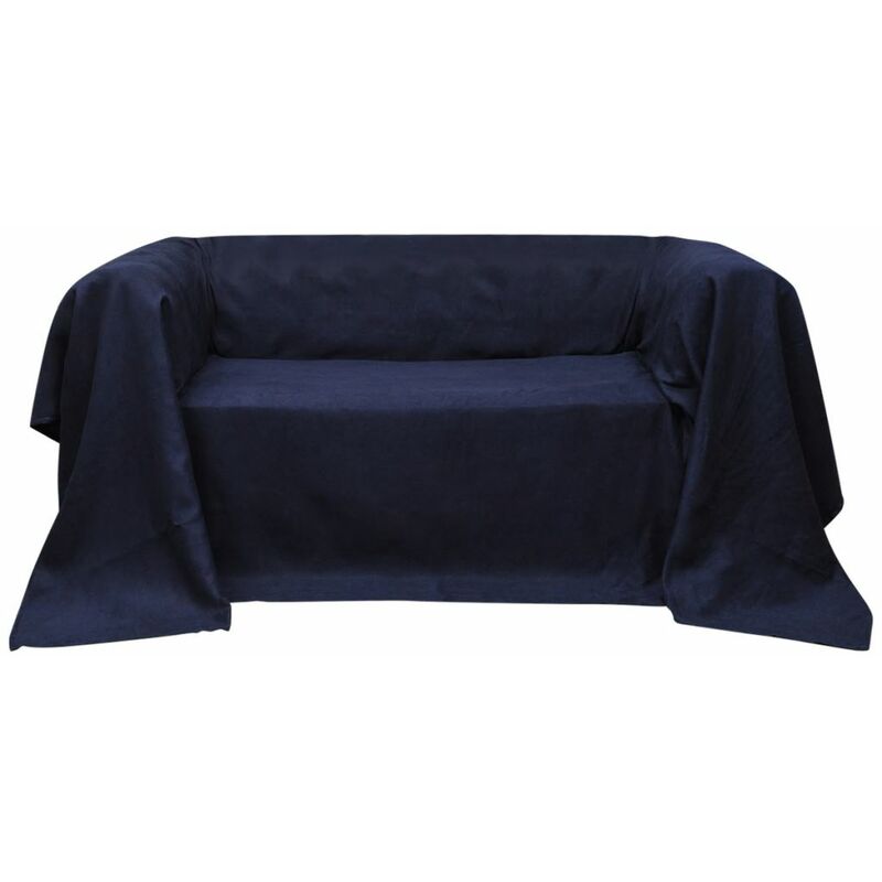 

Funda color azul marino para sofa de micro-gamuza, 140 x 210 cm
