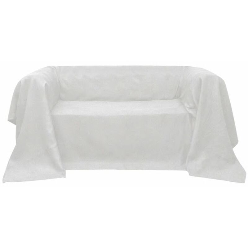 

Funda color crema para sofa de micro-gamuza, 210 x 280 cm