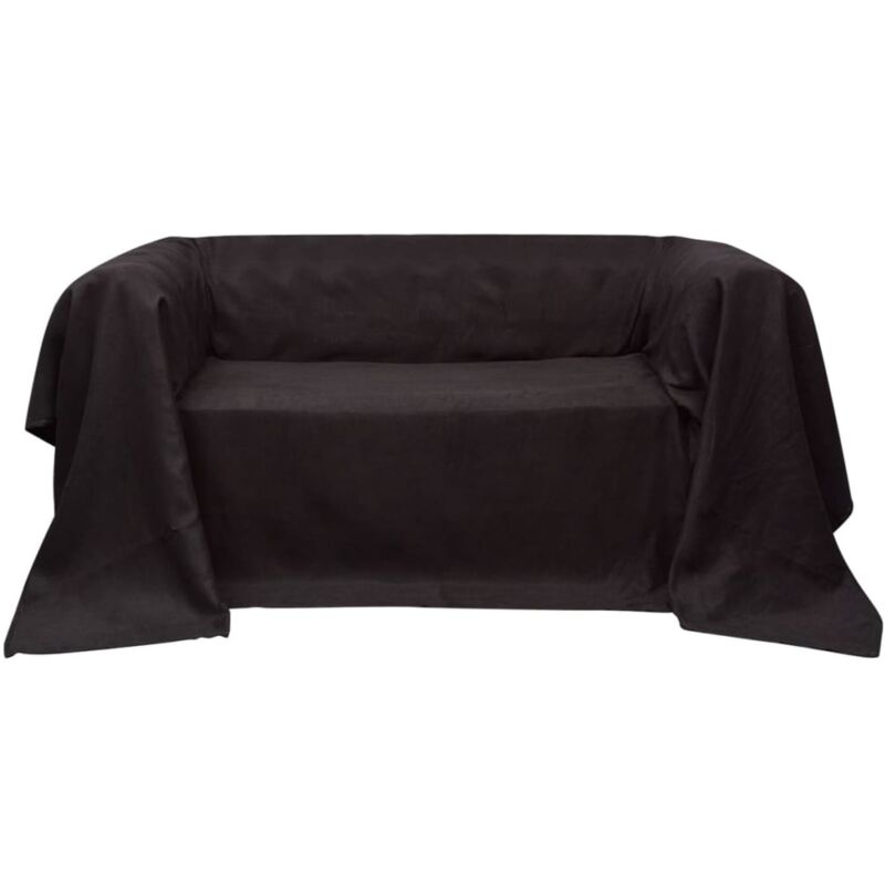 

vidaXL Funda para Sofá de Micro-Gamuza Marrón 270x350 cm - Marrón