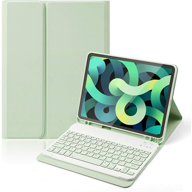 

Funda con teclado para iPad Air de 4.ª generación de 10,9 pulgadas 2020 - Funda para teclado inalámbrico con portalápices Funda para teclado para