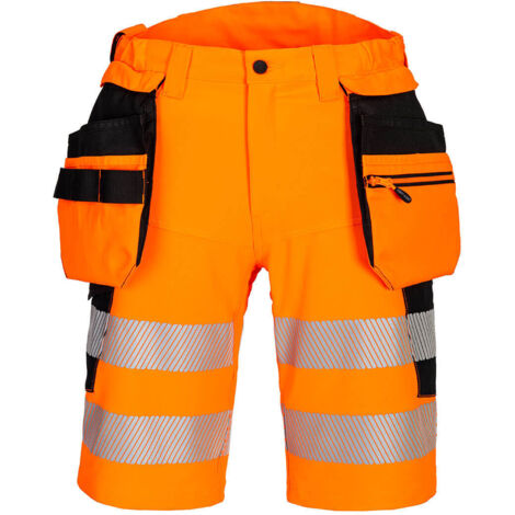 Funda corta de cadera Hi-Vis DX4 Naranja/Negro L - ES(48) - UK(38)