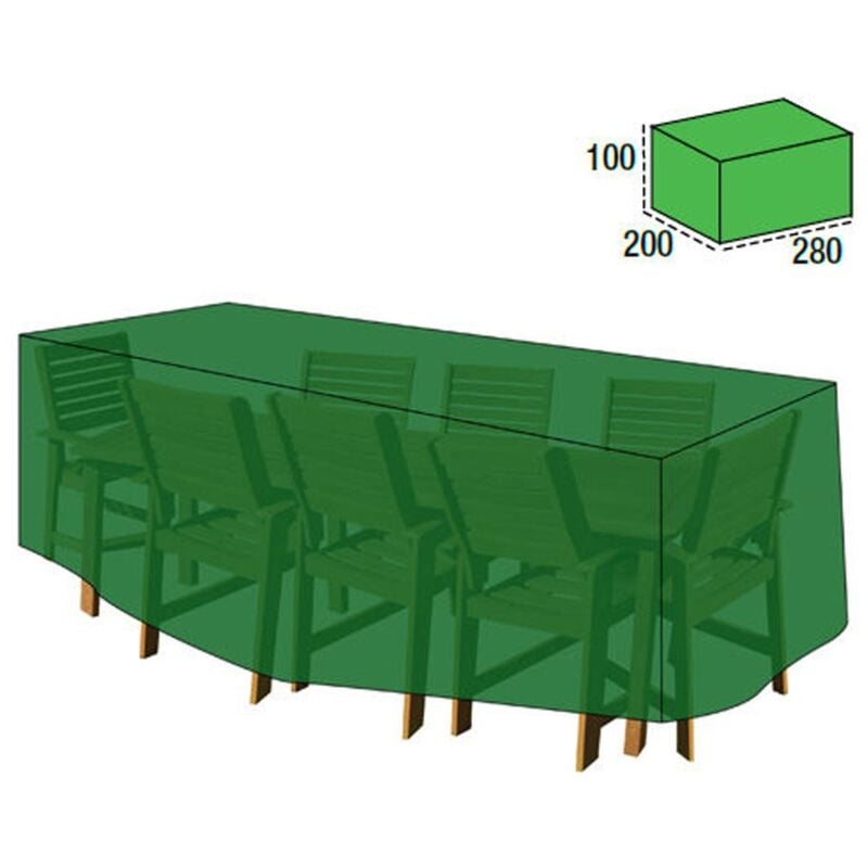 

Funda cubre mesa / conjunto 100x200x280 cm.