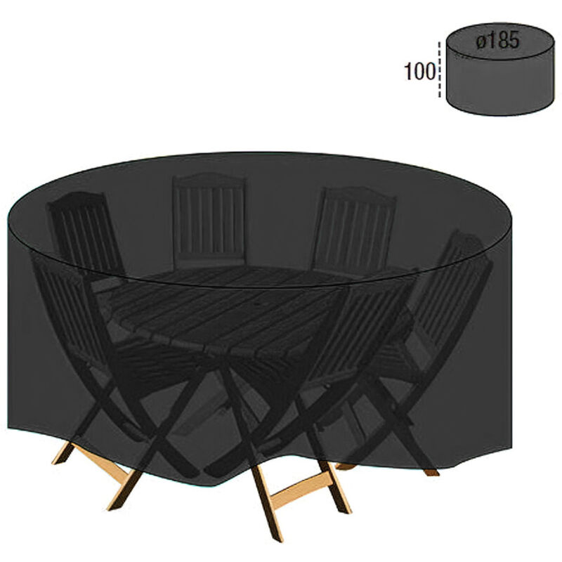 

Funda cubre mesa / conjunto diámetro 185x100 cm.