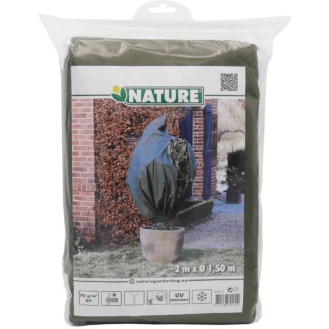 Funda cubre plantas polar anti-heladas verde 70 g/m² 1,5x2 m Nature