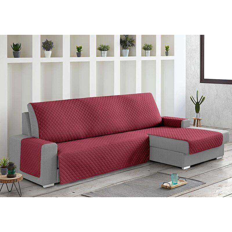 

Klink - Funda Cubre Sofa Chaise Longue Rombos. Funda de Sofa Chaise Longue Acolchado Brazo Derecho Corto. Protector Antimanchas Ajustable. Color