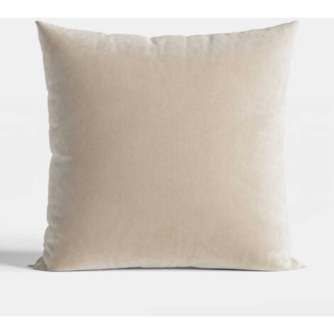 Funda de almohada 40x40 Decorativa Terciopelo Beige Claro