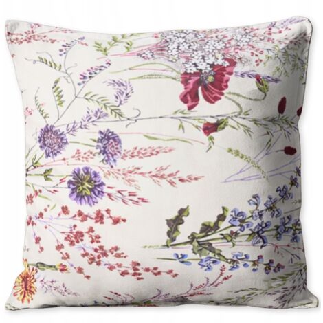 FUNDA DE ALMOHADA 40x40 JASKIEK PARA ALMOHADA 100% ALGODÓN POLACO GRUESO PREMIUM FLORES