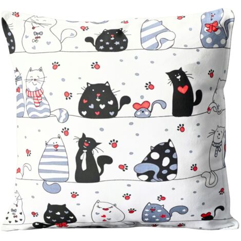 FUNDA DE ALMOHADA DE 40x40 CM DE ALGODÓN JASKIEK CON CREMALLERA DECORATIVA PARA NIÑOS