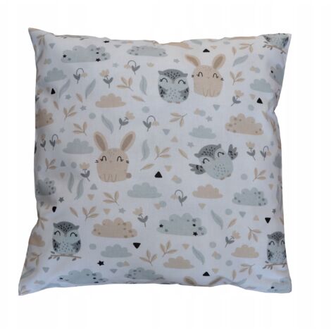 Funda de almohada de algodón, bosque, búho, conejo, estilo bohemio