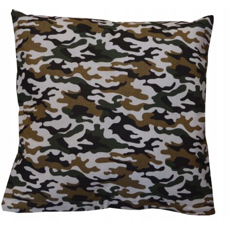 Funda de almohada de algodón MORO, estampado militar, para habitaciones de niños, 40x40