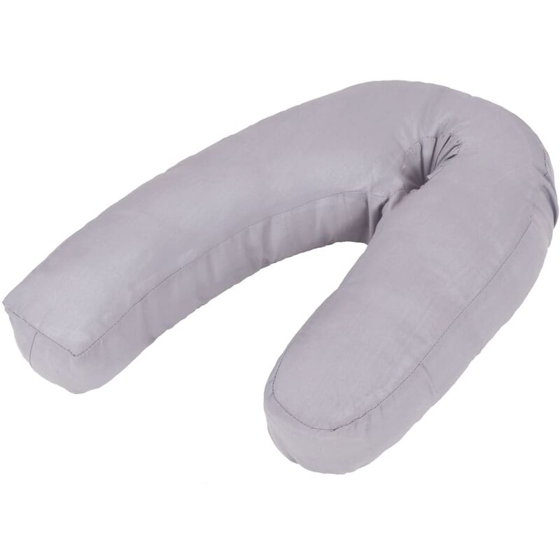

Funda de almohada de embarazo con forma de J 54x43 cm - Gris