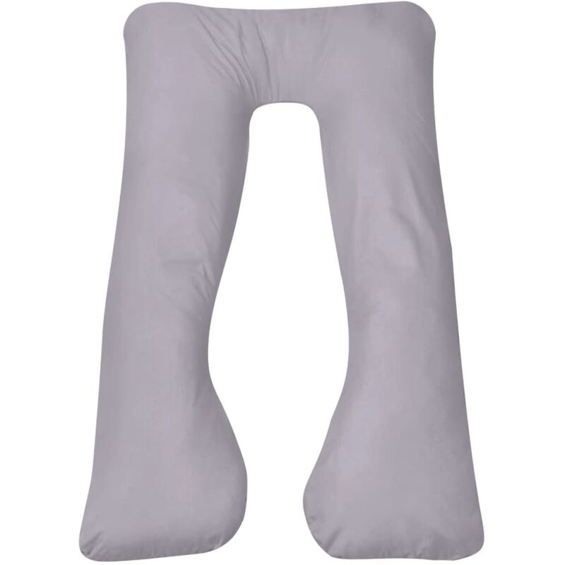 

Funda de almohada de embarazo con forma de U 90x145 cm - Gris