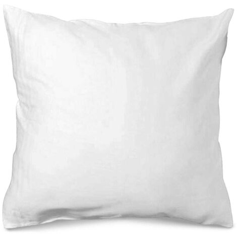 Funda de almohada de satén de algodón 50x60 para almohada, lisa, DORADO blanco