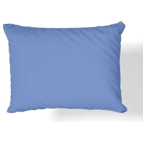 Funda de almohada de satén de algodón 70×80 azul marino