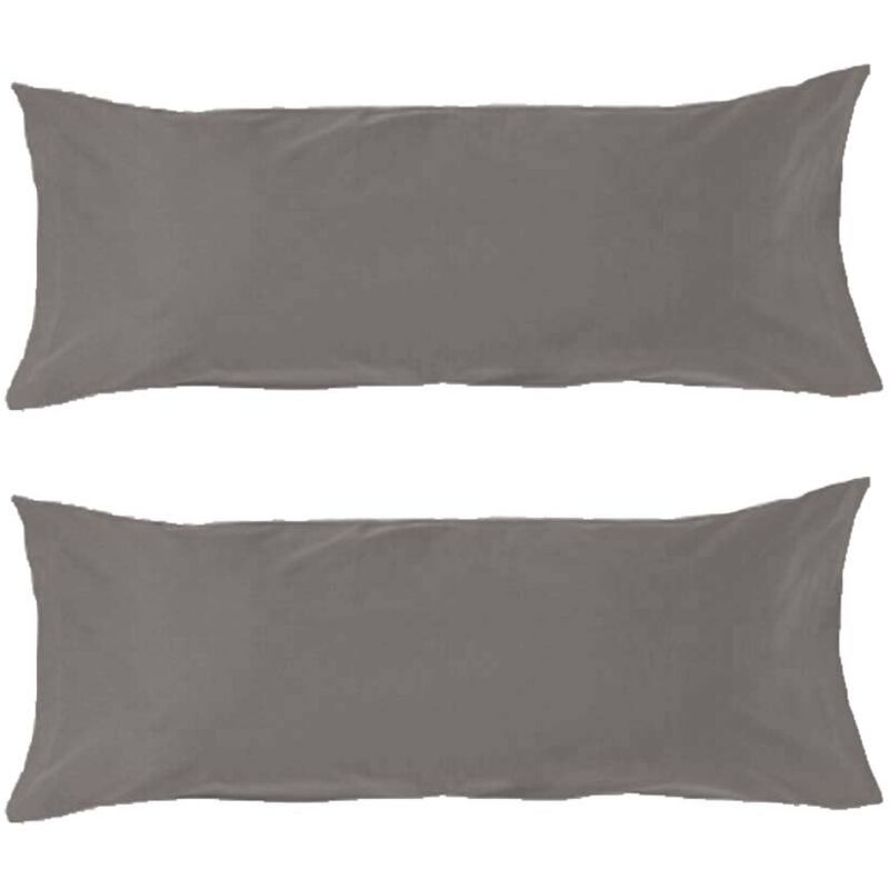 

Funda de almohada gris de algodón y poliéster clásica para cama de 135 cm. Compra mínima 2 unid