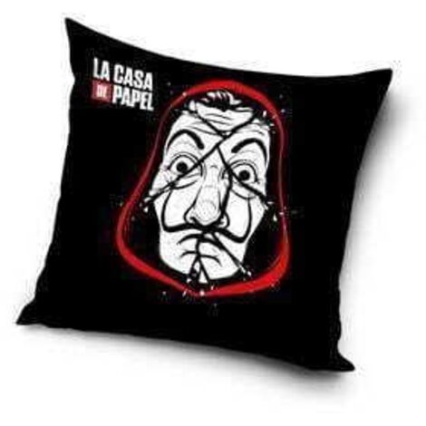 Funda de almohada LA CASA DE PAPEL 40x40 BELLA CIAO microfibra NETFLIX