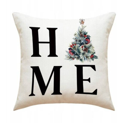 Funda de almohada navideña de invierno ECARLA 45x45cm Árbol de Navidad HME POD126