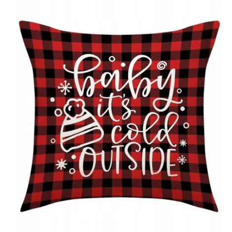 Funda de almohada navideña de invierno ECARLA 45x45cm POD125