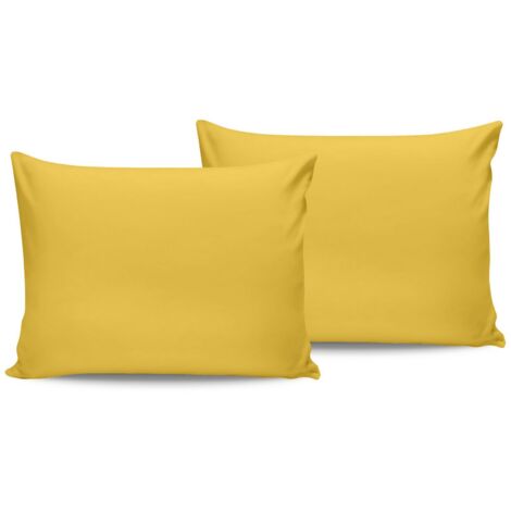 Funda de almohada Set Dark Amarillo
