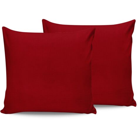 Funda de almohada Set Maroon