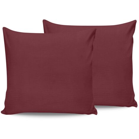 Funda de almohada Set Maroon