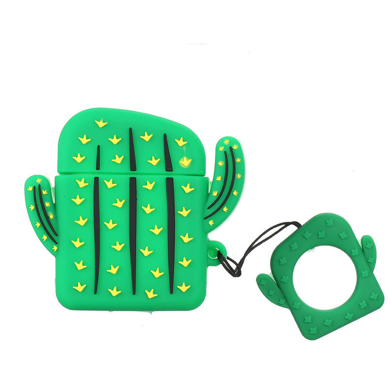 

Funda de auricular tipo concha de aguacate de la serie de frutas 3D de dibujos animados lindo portatil para auriculares recargables de 1/2