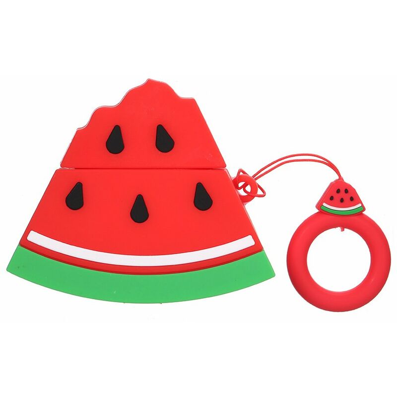 

Funda de auricular tipo concha de aguacate de la serie de frutas 3D de dibujos animados lindo portatil para auriculares recargables de 1/2