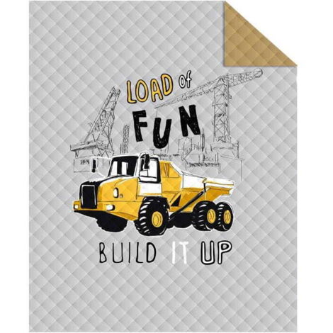 Funda de cama juvenil 170x210 Excavadora Dumper
