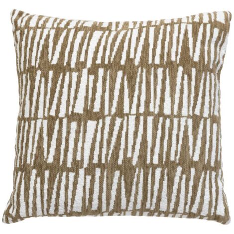 Funda de cojín Jeni chenilla verde caqui 40x40cm - Atmosphera créateur d'intérieur