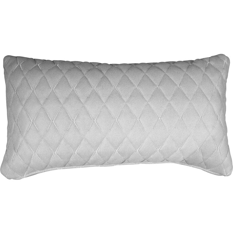 

kuateh - Funda de Cojín Acolchado Bonn Kuatéh Gris 55x30 cm