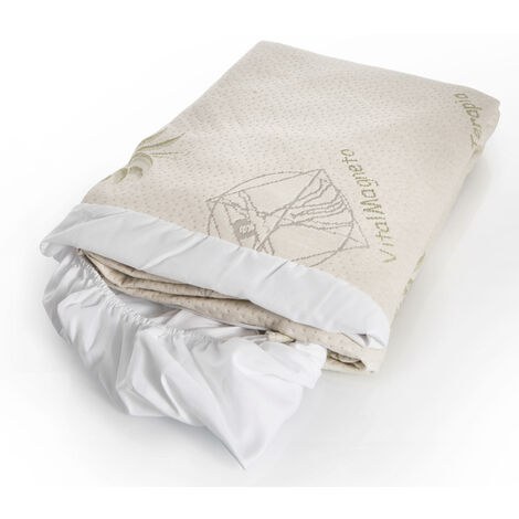 Funda de colchón blanco 190/200x80/90x2h cm