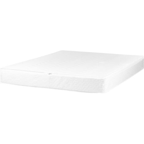 Funda de colchón para cama de agua de algodón blanco 160 x 200 cm PURE