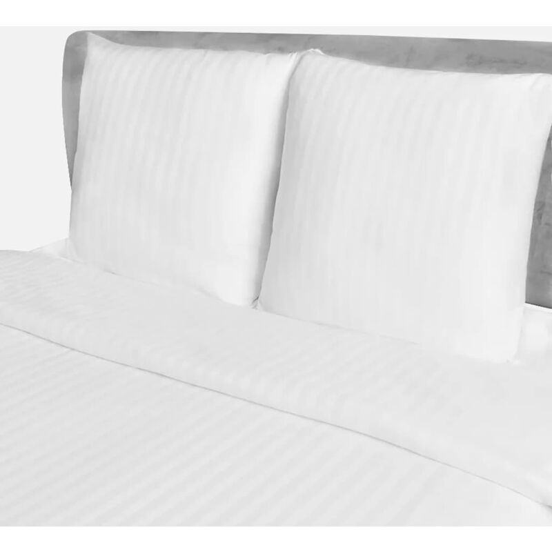 

Funda de edredón 2 fundas almohada rayas satén 200x220/80x80cm