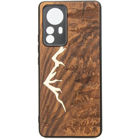 Funda de madera Bewood para Xiaomi 12 Lite MONTAÑAS IMBUIA