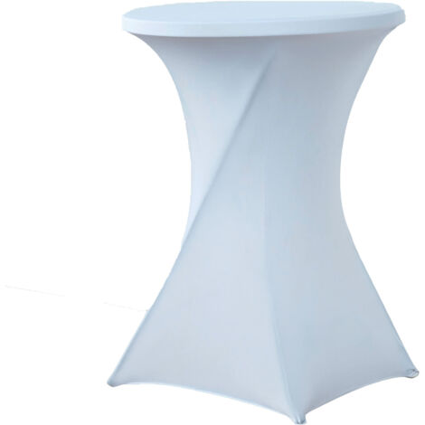Funda de mesa blanca WERKA PRO para mesa alta redonda  ø80cm
