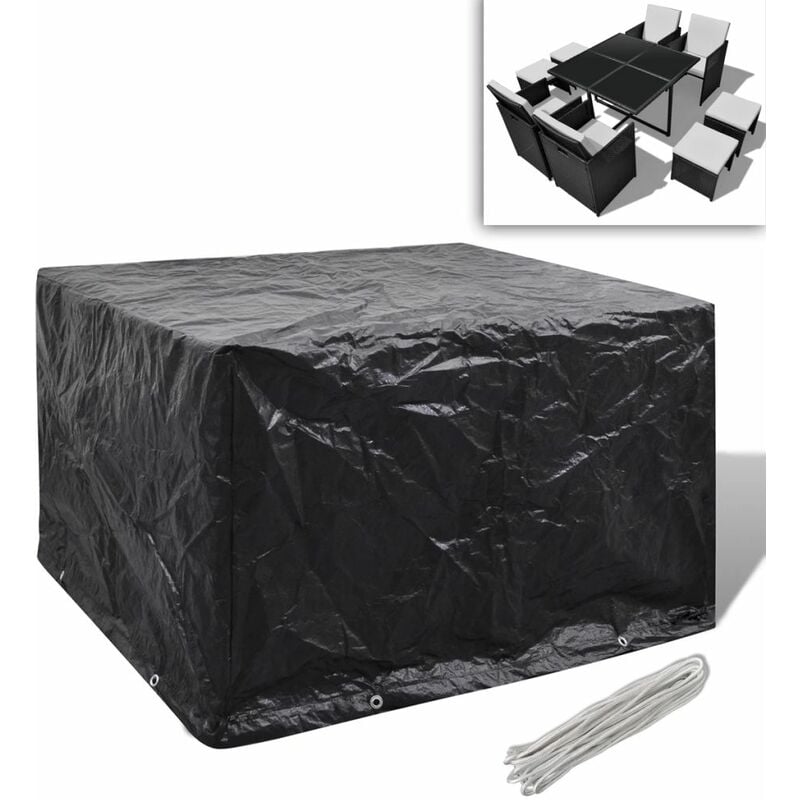 

Funda de muebles de jardín 8 ojales 113x113x73 cm