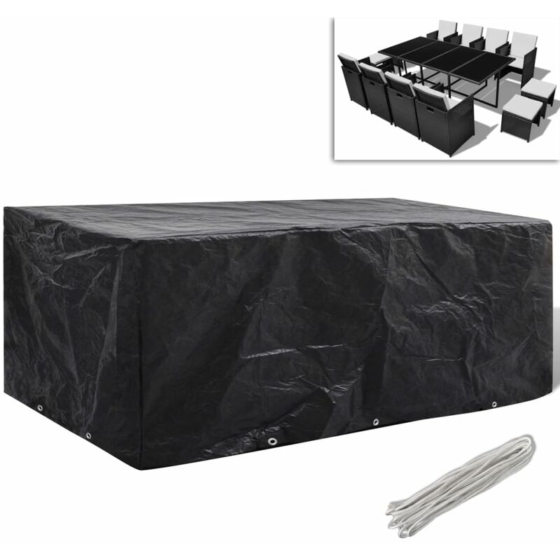 

Funda de muebles de jardín 8 ojales 229x113x73 cm