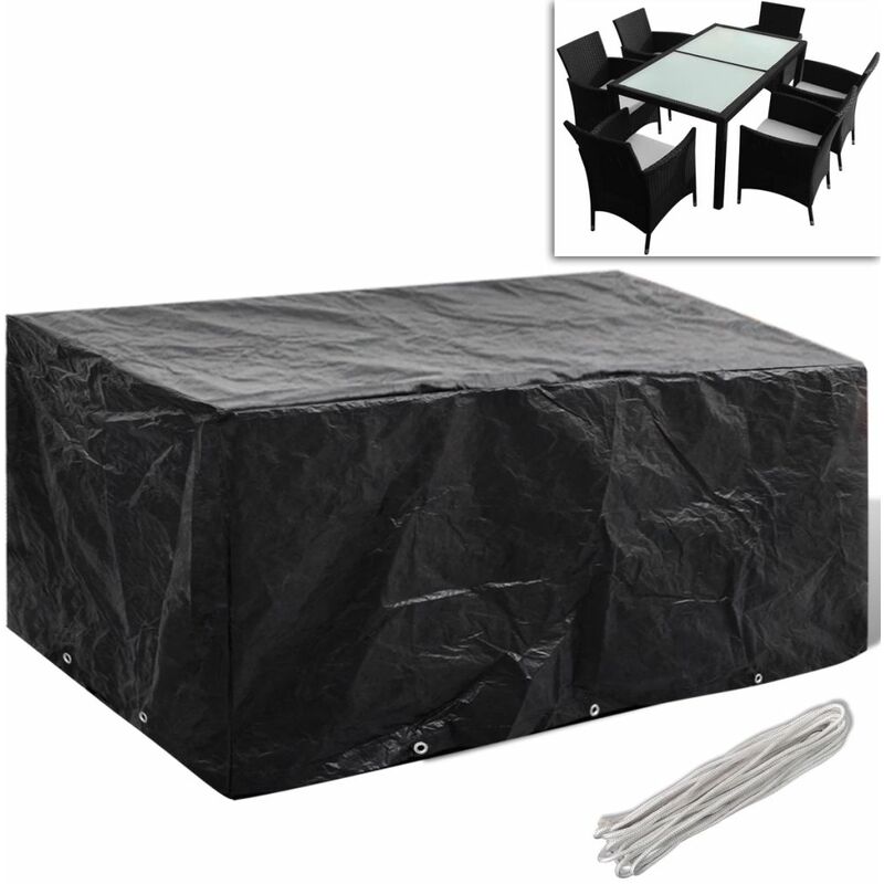 

Funda de muebles de jardín 8 ojales 240x140x90 cm