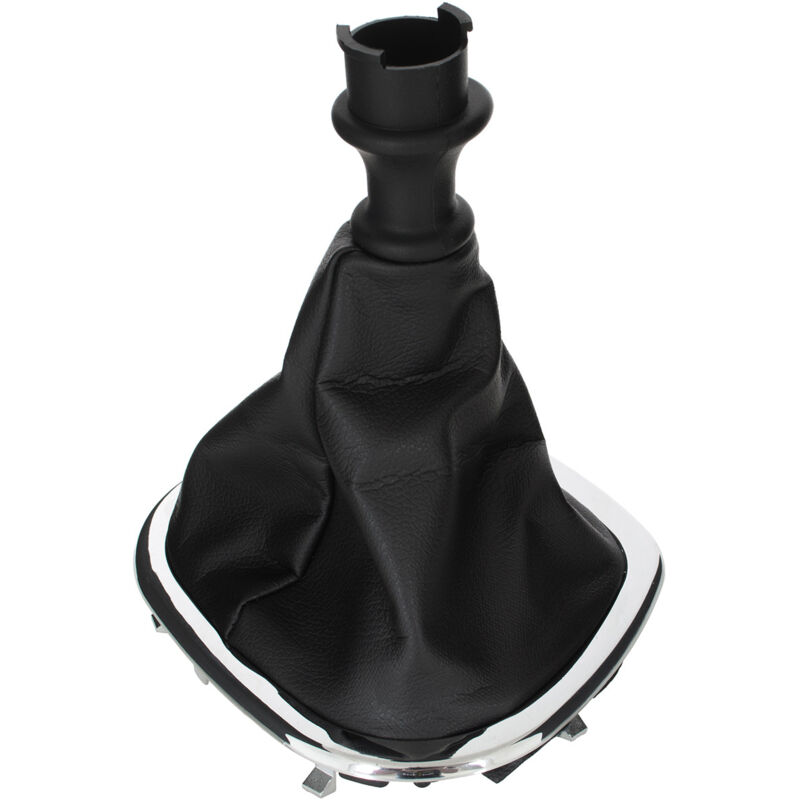 Funda de palanca de cambios Renault Trafic III 14-19 NEGRA + marco CROMADO